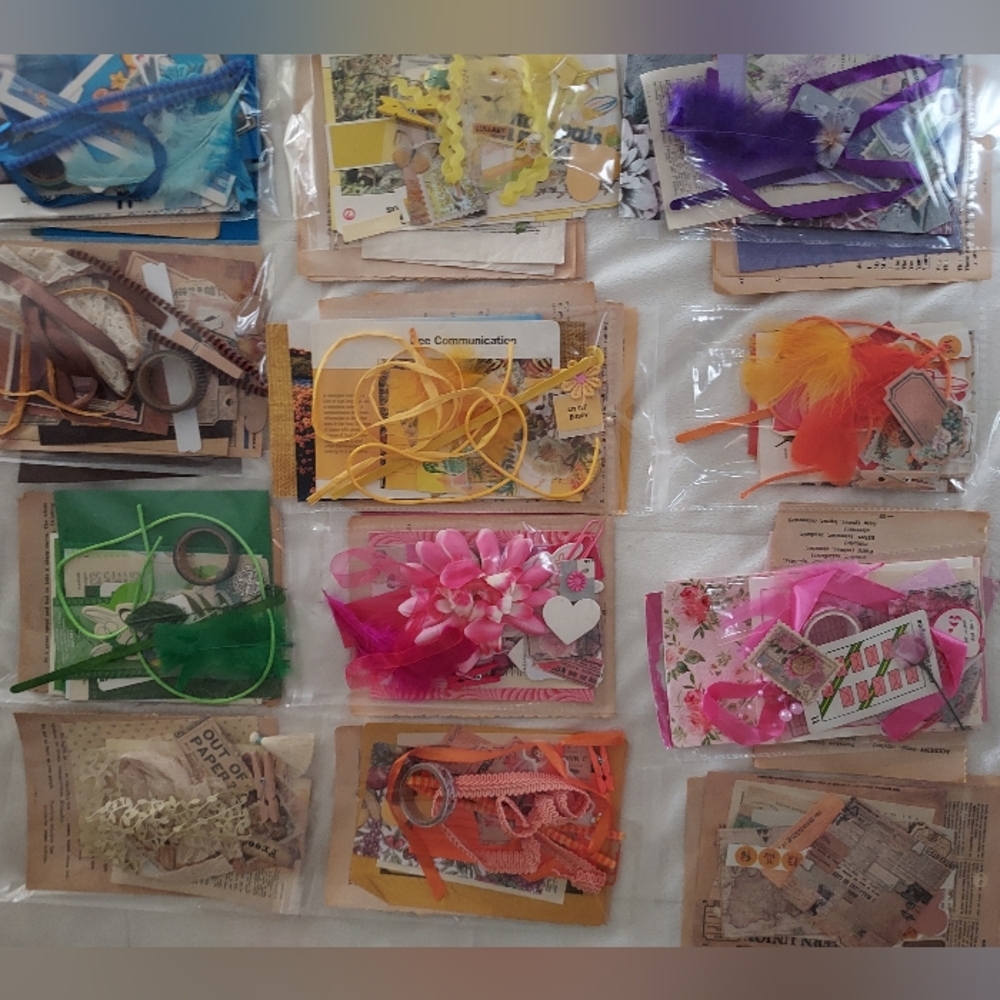 22 pcs Mystery Pack Junk Journal Journaling Beginner Kit Scrapbook Ephem…